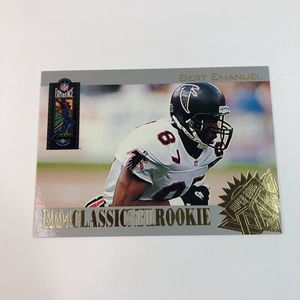 1994 Classic NFL Rookie Card BERT EMANUEL Atlanta Falcons, Super Bowl 29, Rare